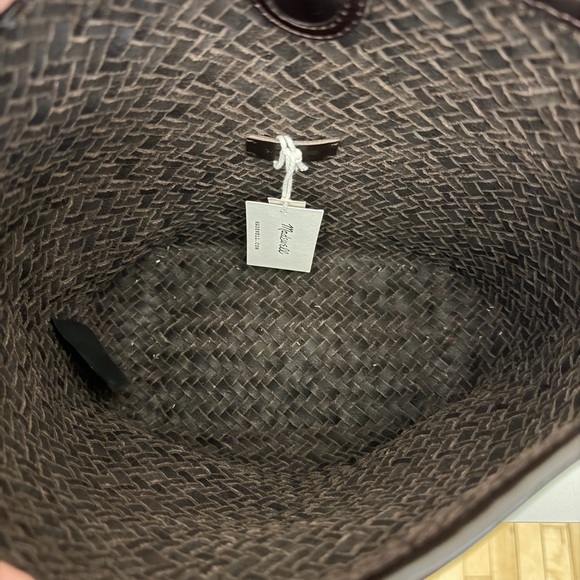 Madewell Dark Brown Woven Shoulder Bag - Picture 4 of 6